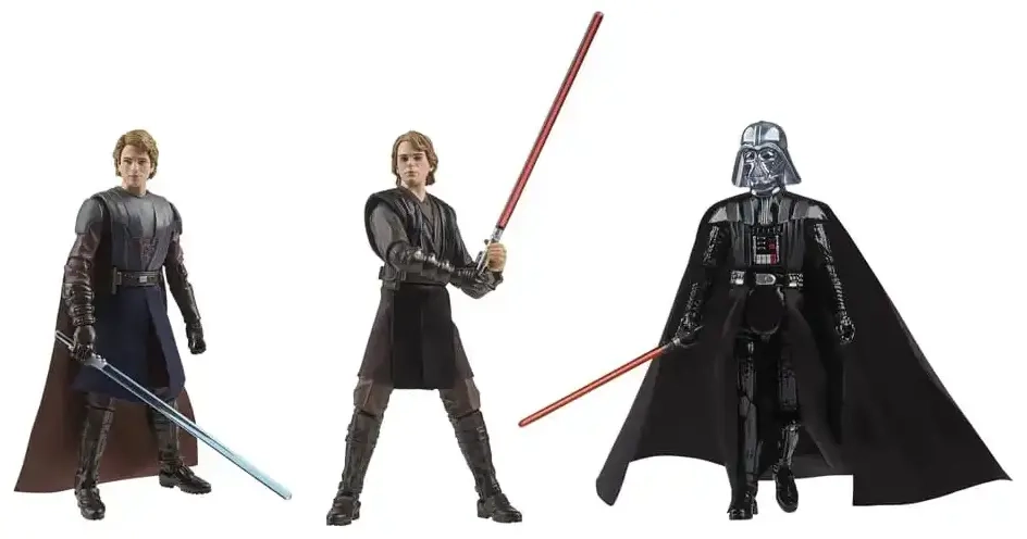 Star Wars Vintage Collection Actionfiguren 3er-Pack The Journey of Anakin Skywalker