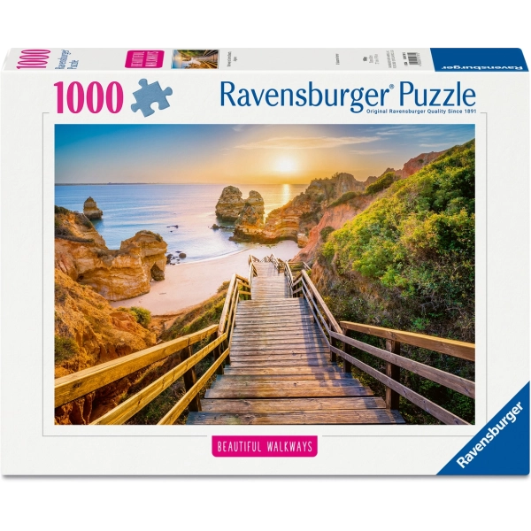 Holztreppe zum Praio do Camillo