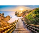 Holztreppe zum Praio do Camillo