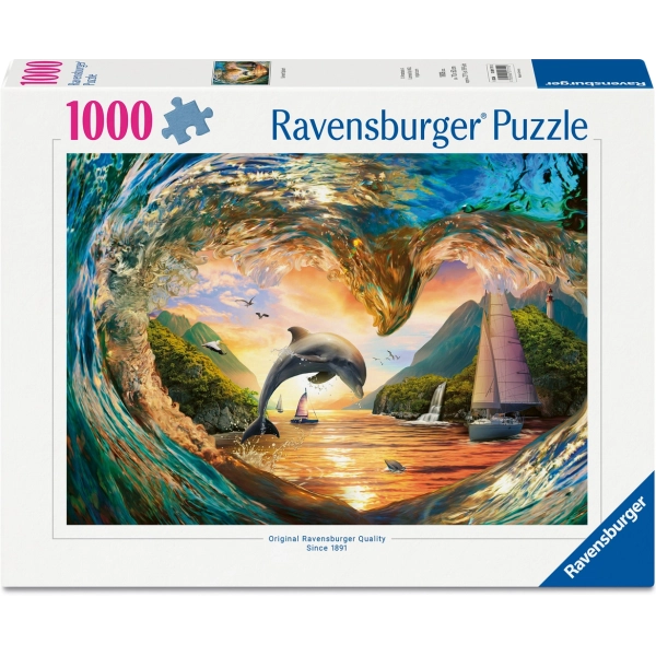 Sprung in den Sonnenuntergang