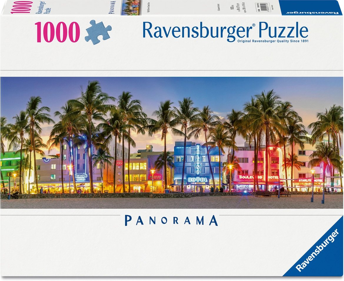 Nachtlichter am Ocean Drive, Miami Beach