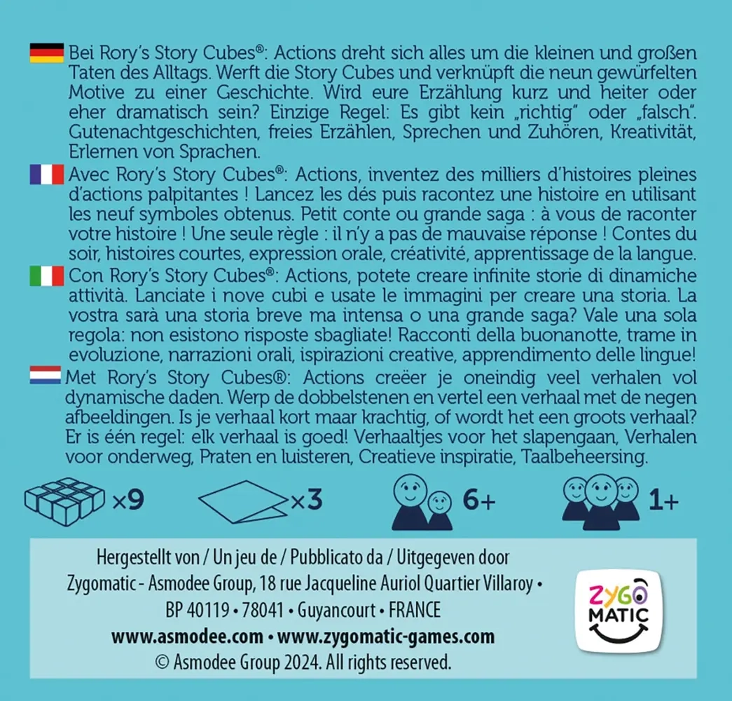 Story Cubes - Actions - DE/FR/IT