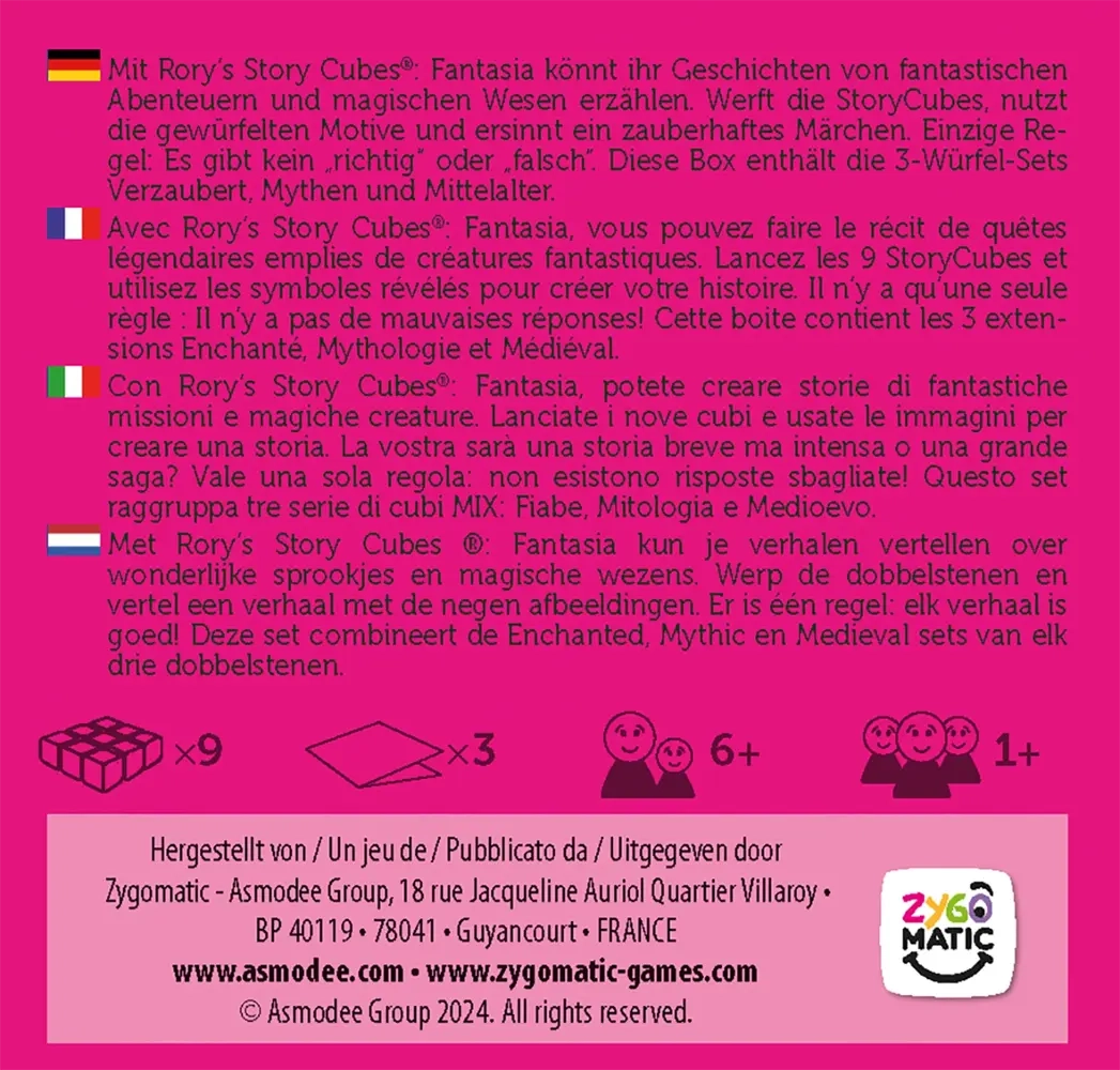Story Cubes - Fantasia - DE/FR/IT