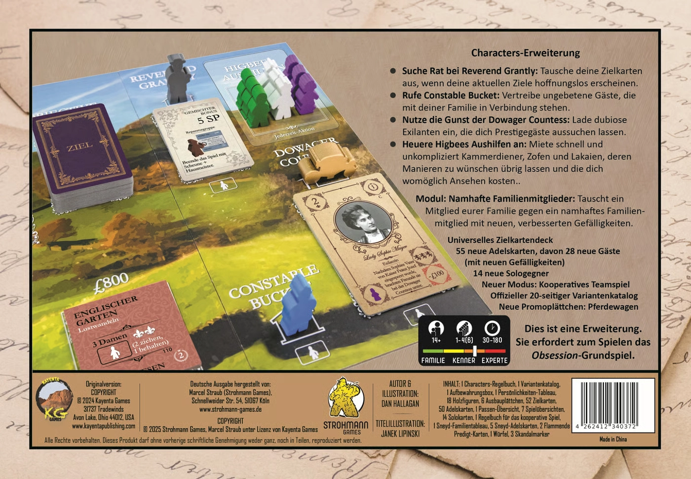 Obsession: Characters - Erweiterung