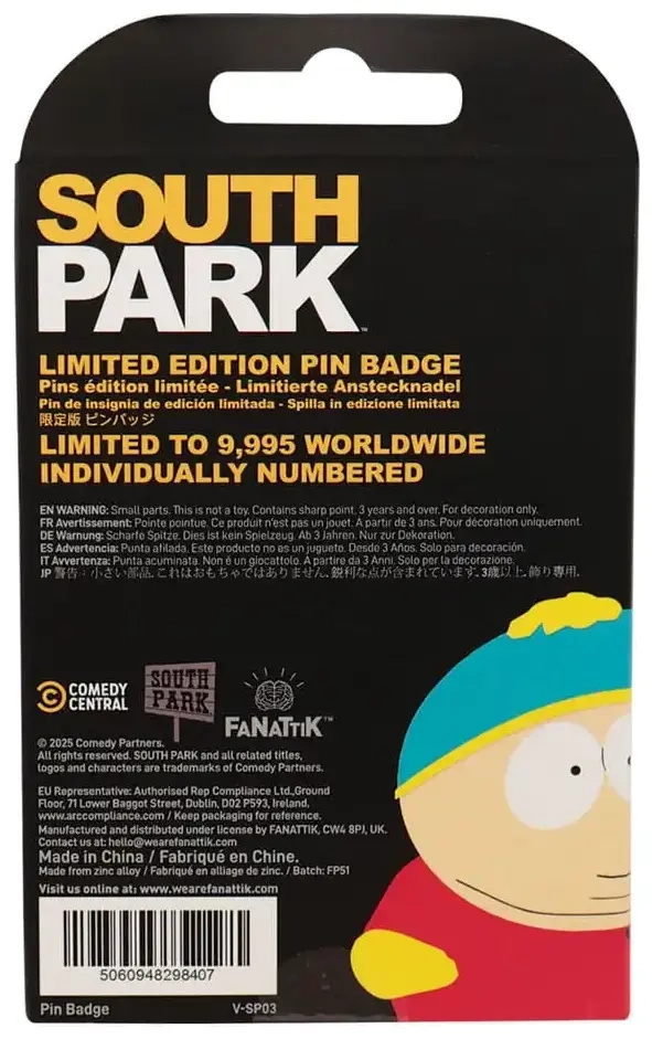 South Park Ansteck-Pin Cartman Police Limited Edition