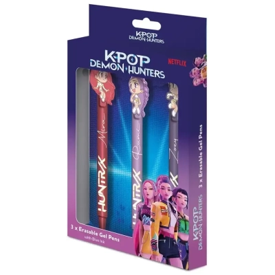 KPop Demon Hunters Gelstifte 3er-Pack Erasable