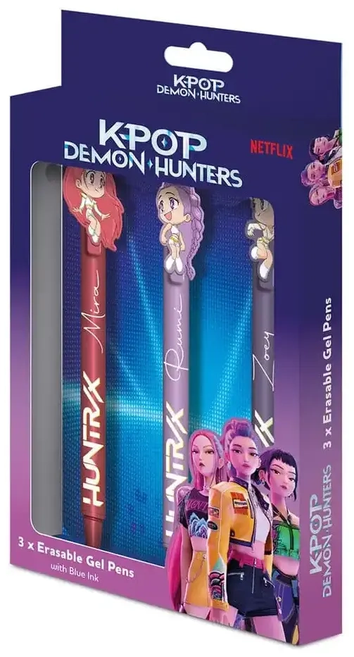 KPop Demon Hunters Gelstifte 3er-Pack Erasable