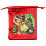 50th Anniversary Chaosium Con RuneQuest Drawstring Velvet Dice Bag