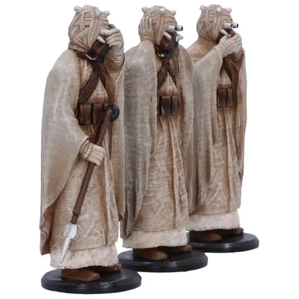 Original Stormtrooper Statue Three Wise Tusken Raiders 14 cm