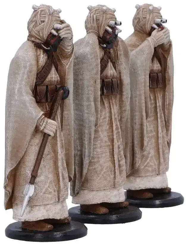 Original Stormtrooper Statue Three Wise Tusken Raiders 14 cm
