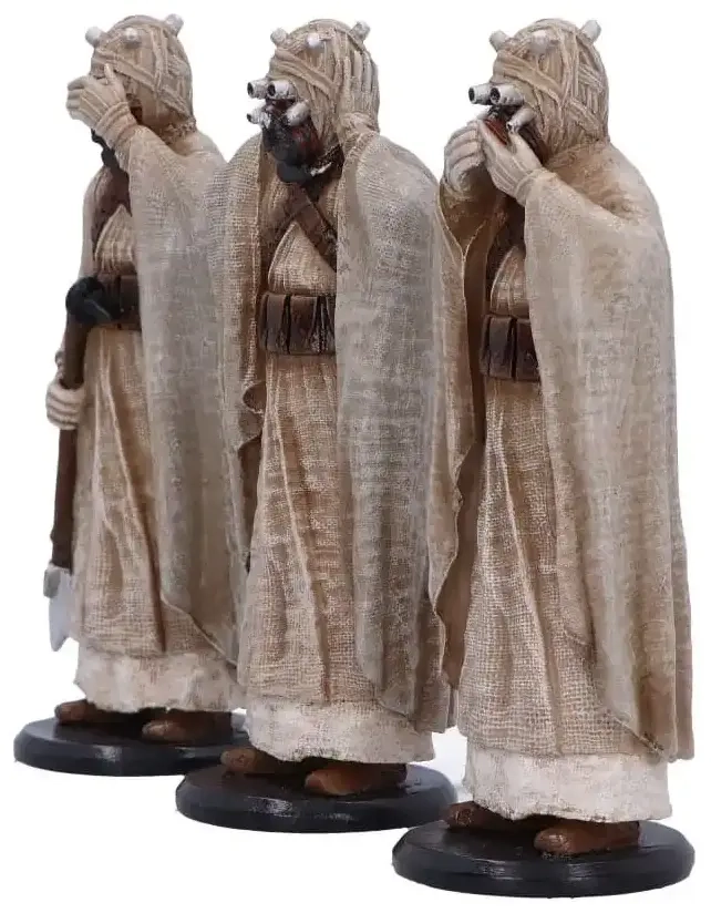 Original Stormtrooper Statue Three Wise Tusken Raiders 14 cm