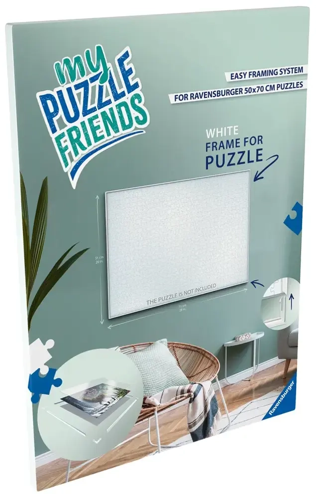 Ravensburger Puzzle-Rahmen weiss für 1000 Teile Puzzle (Format 70 x 50 cm)