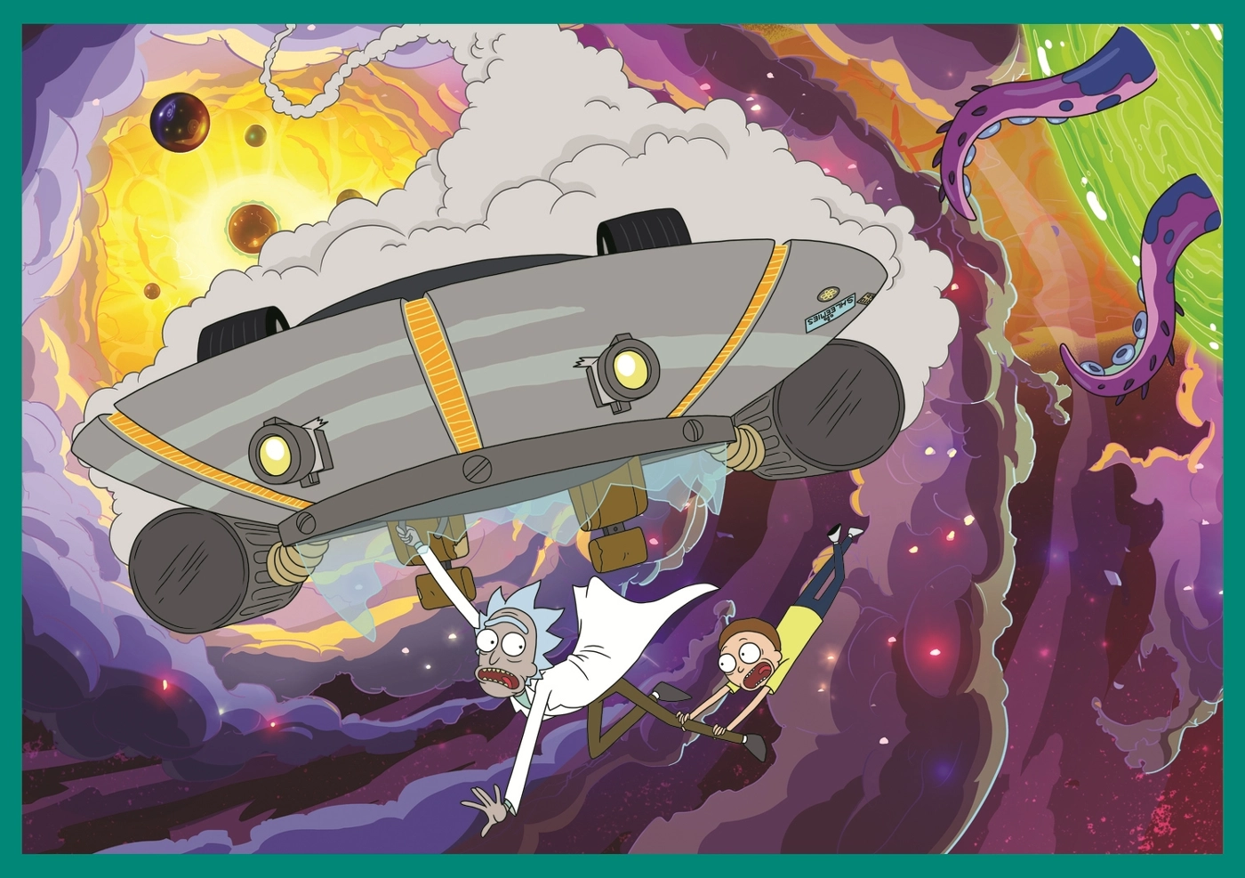 4 Puzzles - Die verdrehte Welt von Rick and Morty