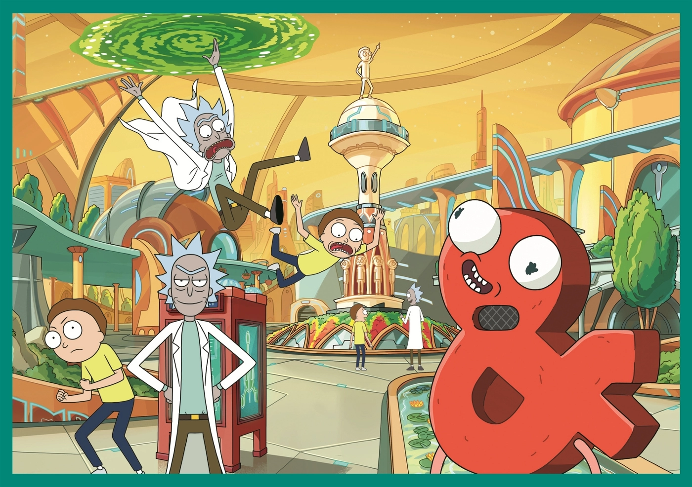 4 Puzzles - Die verdrehte Welt von Rick and Morty