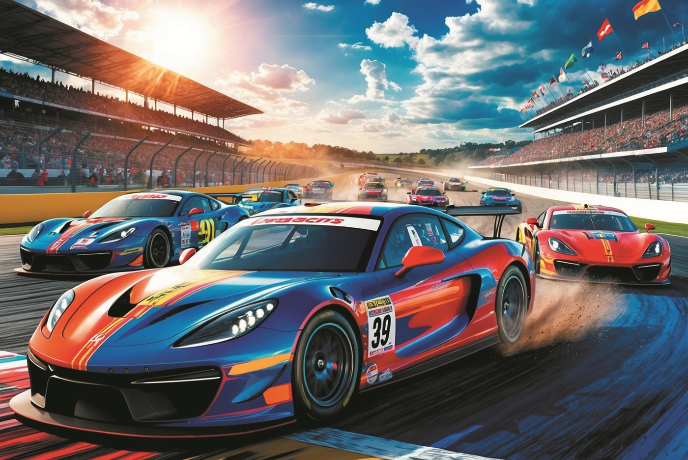 Schneller Rennfahrer