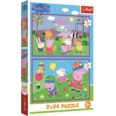 2 Puzzles - Peppa Auf Dem Spielplatz
