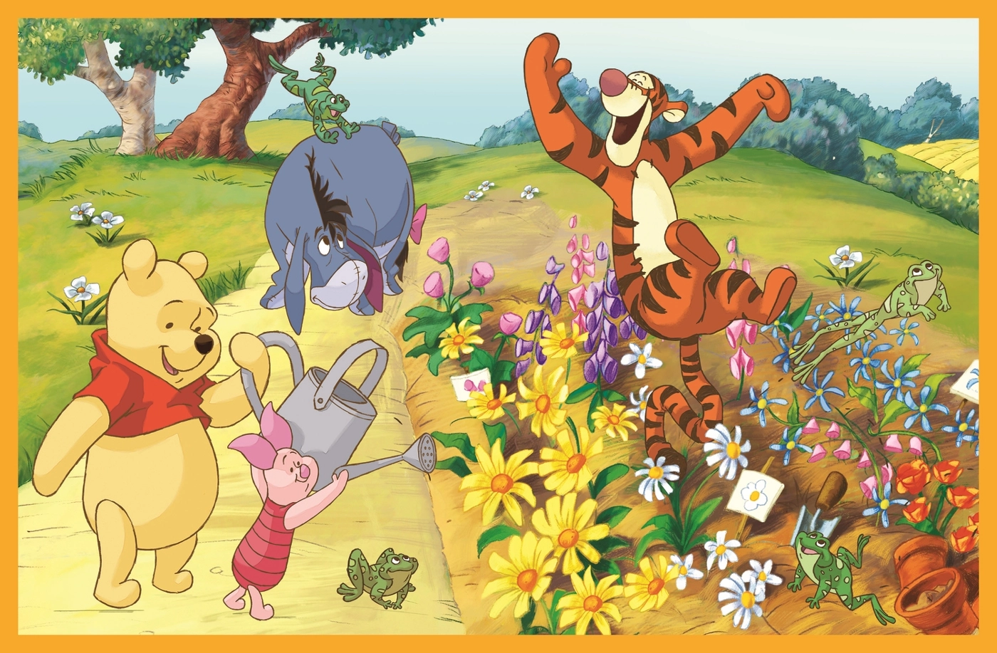 2 Puzzles - Tag im Garten