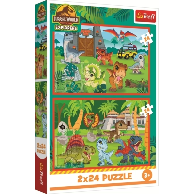 2 Puzzles - Kleine Dinosaurier