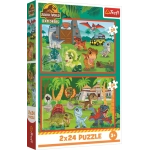 2 Puzzles - Kleine Dinosaurier