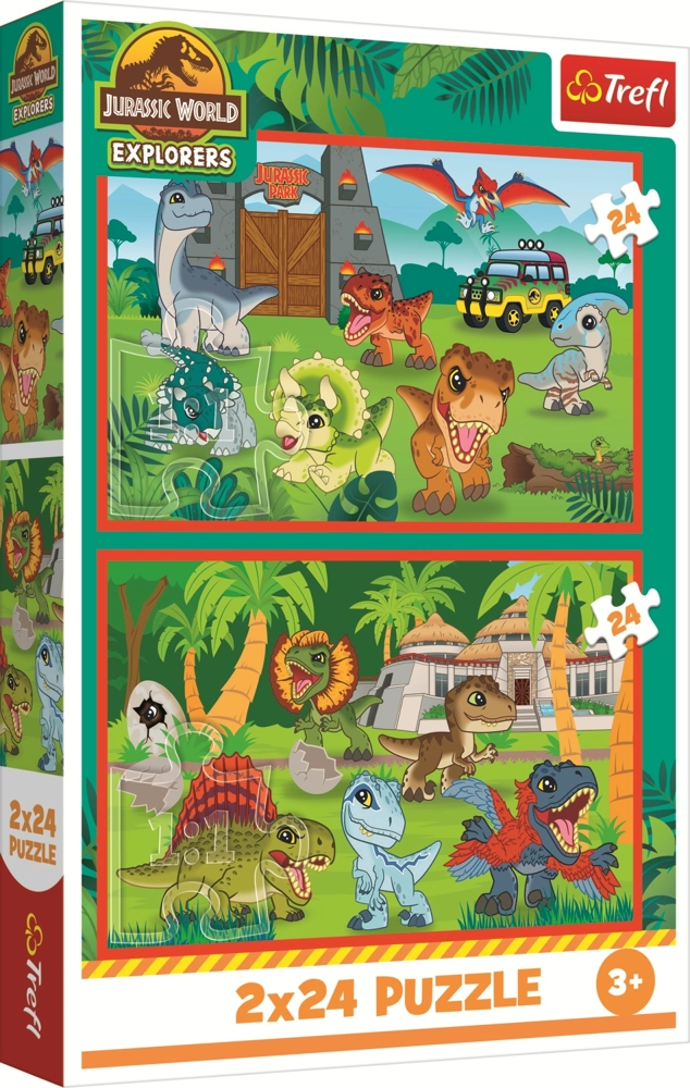 2 Puzzles - Kleine Dinosaurier