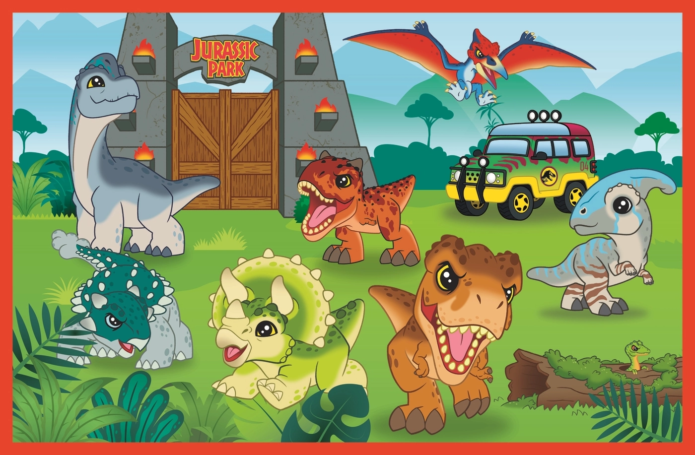 2 Puzzles - Kleine Dinosaurier