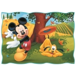 4 Puzzles - Mickey Mouse Schöner Tag