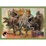 4 Puzzles - Bedrohliche Dinosaurier