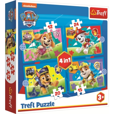4 Puzzles - Welpen laufen lassen