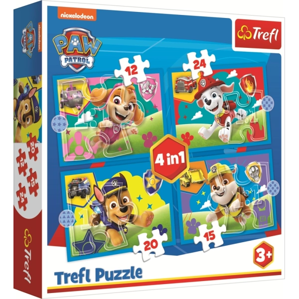 4 Puzzles - Welpen laufen lassen
