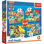 4 Puzzles - Welpen laufen lassen