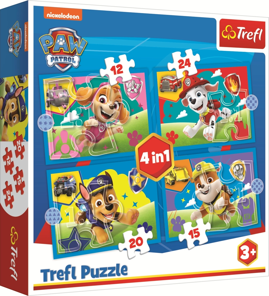 4 Puzzles - Welpen laufen lassen