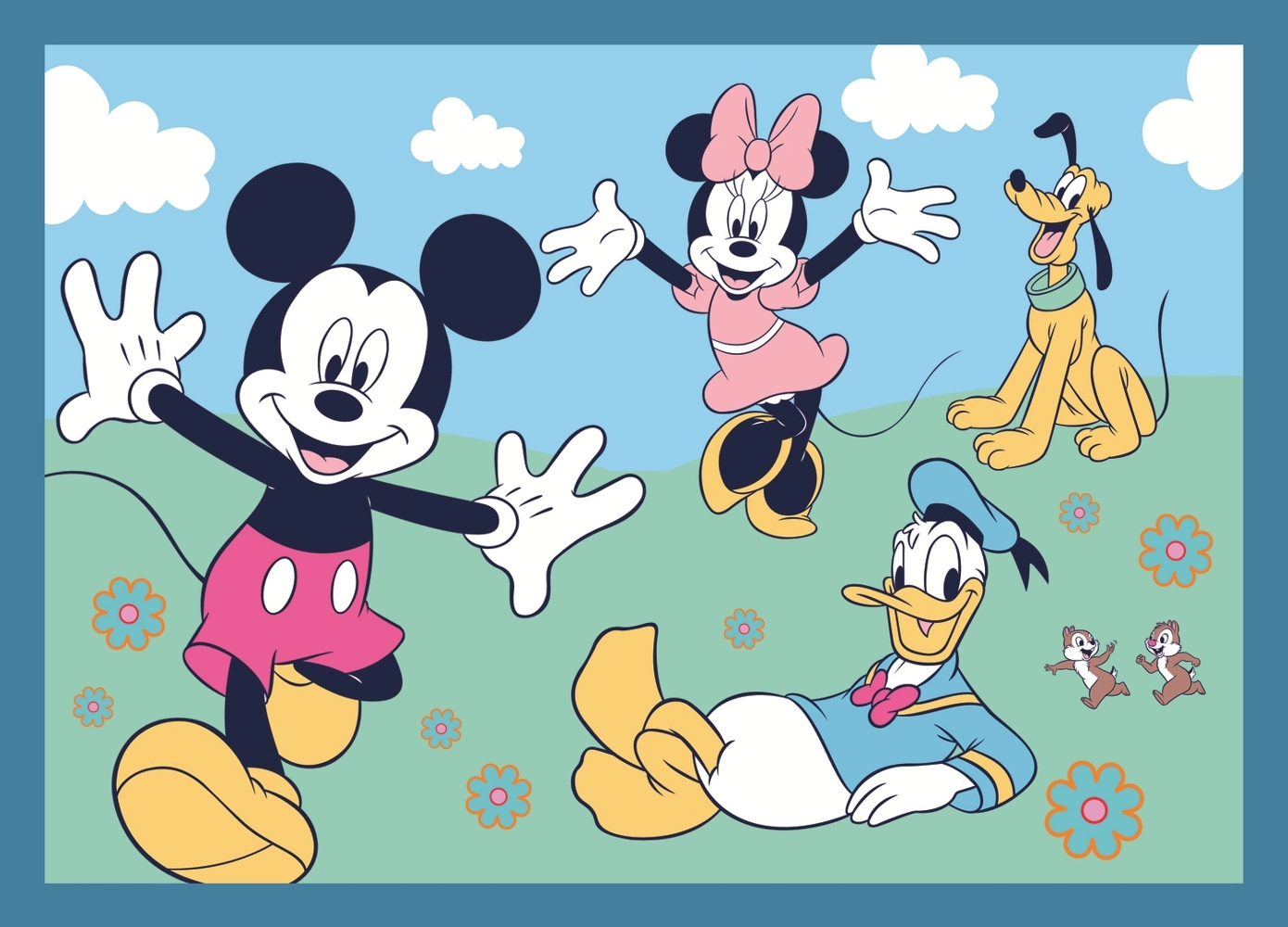 4 Puzzles - Lustige Ereignisse von Mickey Mouse