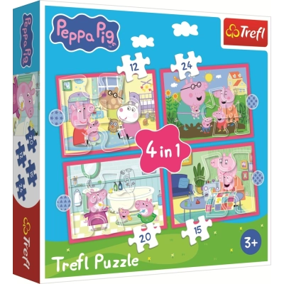 4 Puzzles - Peppa liebt Abenteuer
