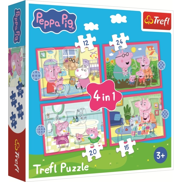 4 Puzzles - Peppa liebt Abenteuer