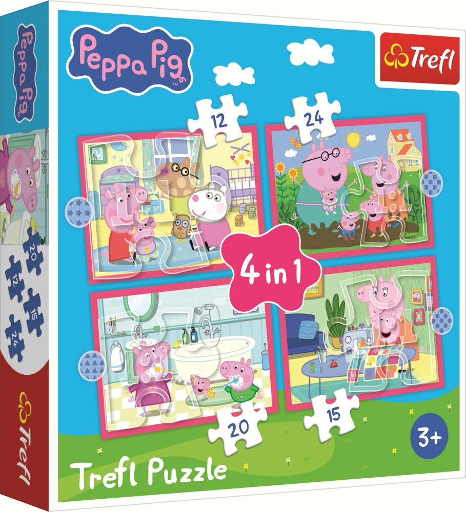 4 Puzzles - Peppa liebt Abenteuer