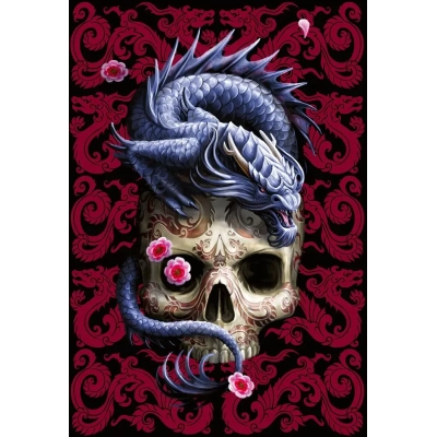 Drache mit Totenkopf