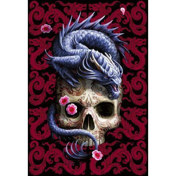 Drache mit Totenkopf