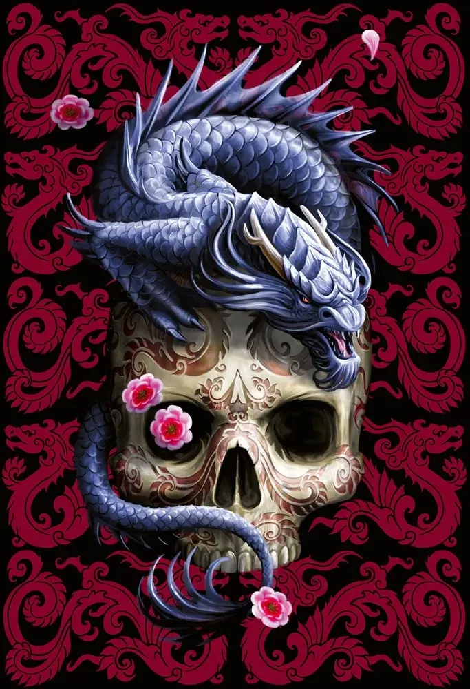 Drache mit Totenkopf