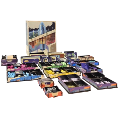 Galactic Cruise + Erweiterungen - Deluxe Insert aus Holz (UV-Print)