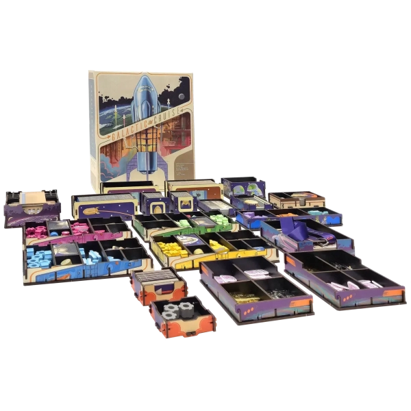 Galactic Cruise + Erweiterungen - Deluxe Insert aus Holz (UV-Print)