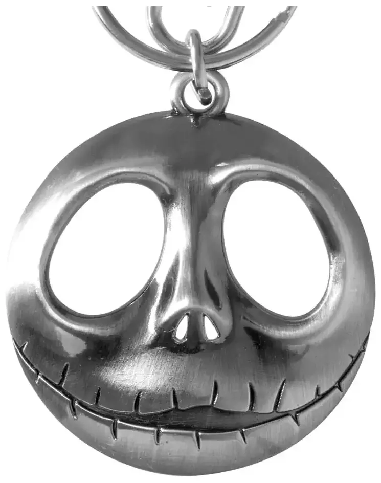 Nightmare before Christmas Metall-Schlüsselanhänger Jack Head with Bow