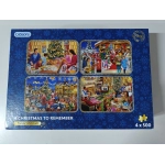 A  Christmas To Remember - 4x 500 Teile Puzzle (Leicht defekte Verpackung)