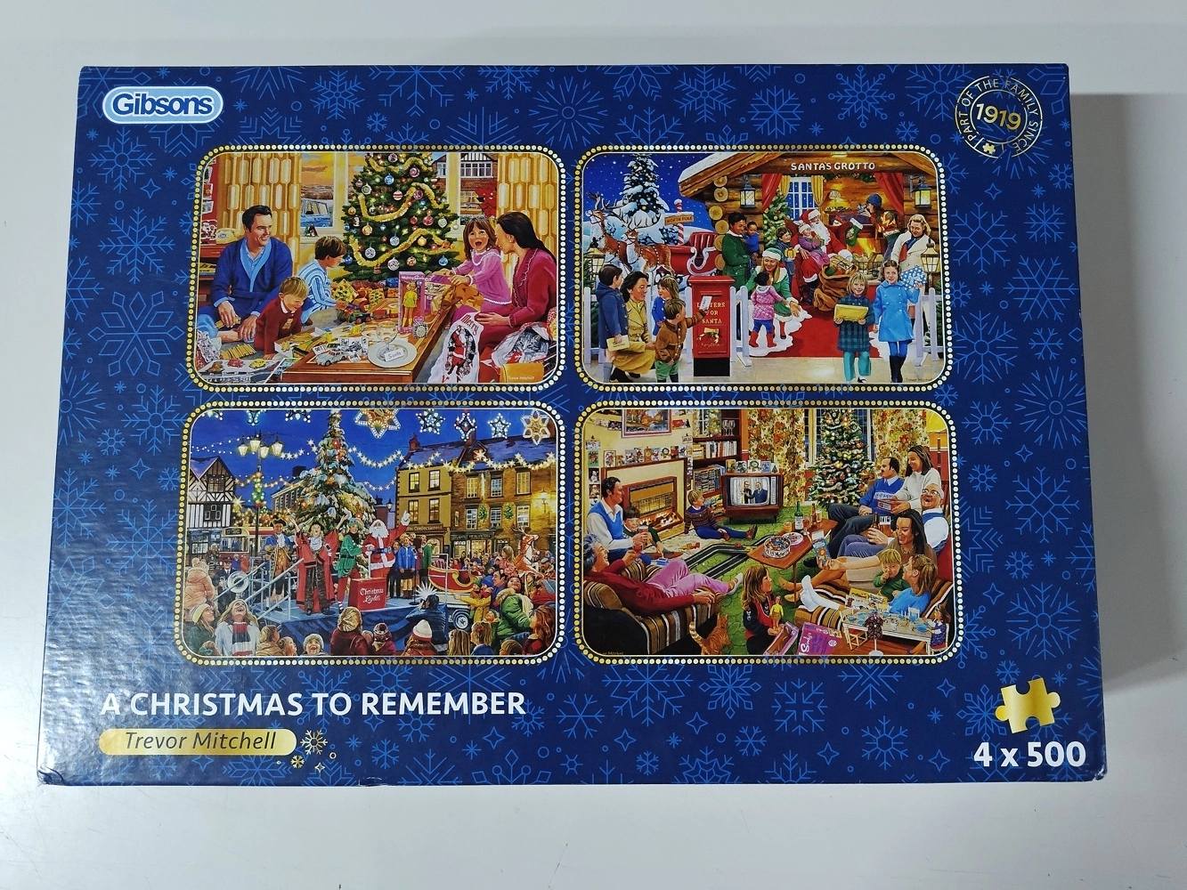 A  Christmas To Remember - 4x 500 Teile Puzzle (Leicht defekte Verpackung)