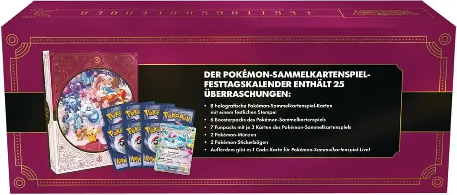 Pokémon-TCG: Festtagskalender 2025, Sammelkarten