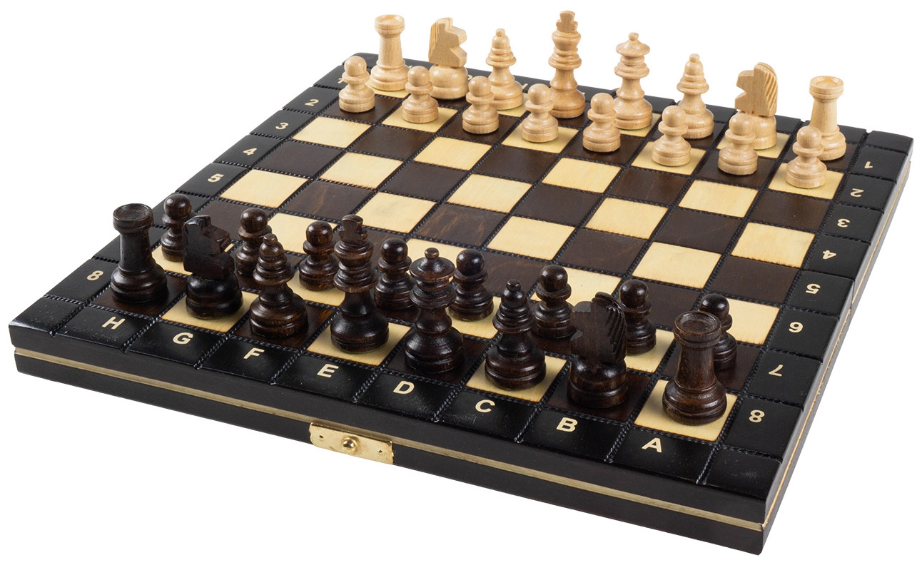 Reiseschach Gebrannt - 26.5cm