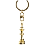 Schlüsselanhänger Schachfigur goldig