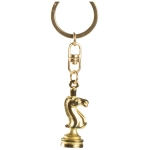 Schlüsselanhänger Schachfigur goldig