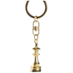 Schlüsselanhänger Schachfigur goldig
