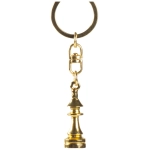 Schlüsselanhänger Schachfigur goldig