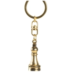 Schlüsselanhänger Schachfigur goldig
